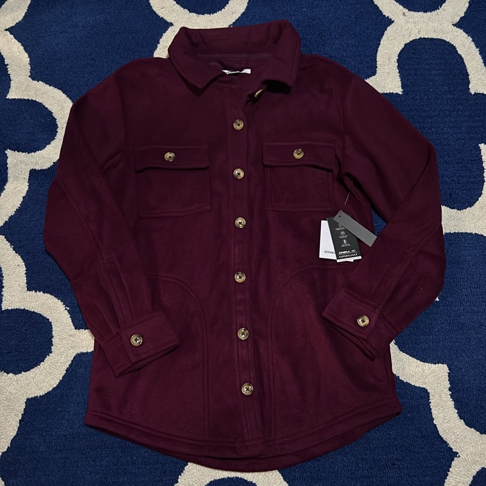 O'neill Collins Solid Superfleece Shacket - image 3